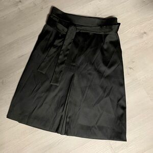 Escada Satin Skirt in Black.
